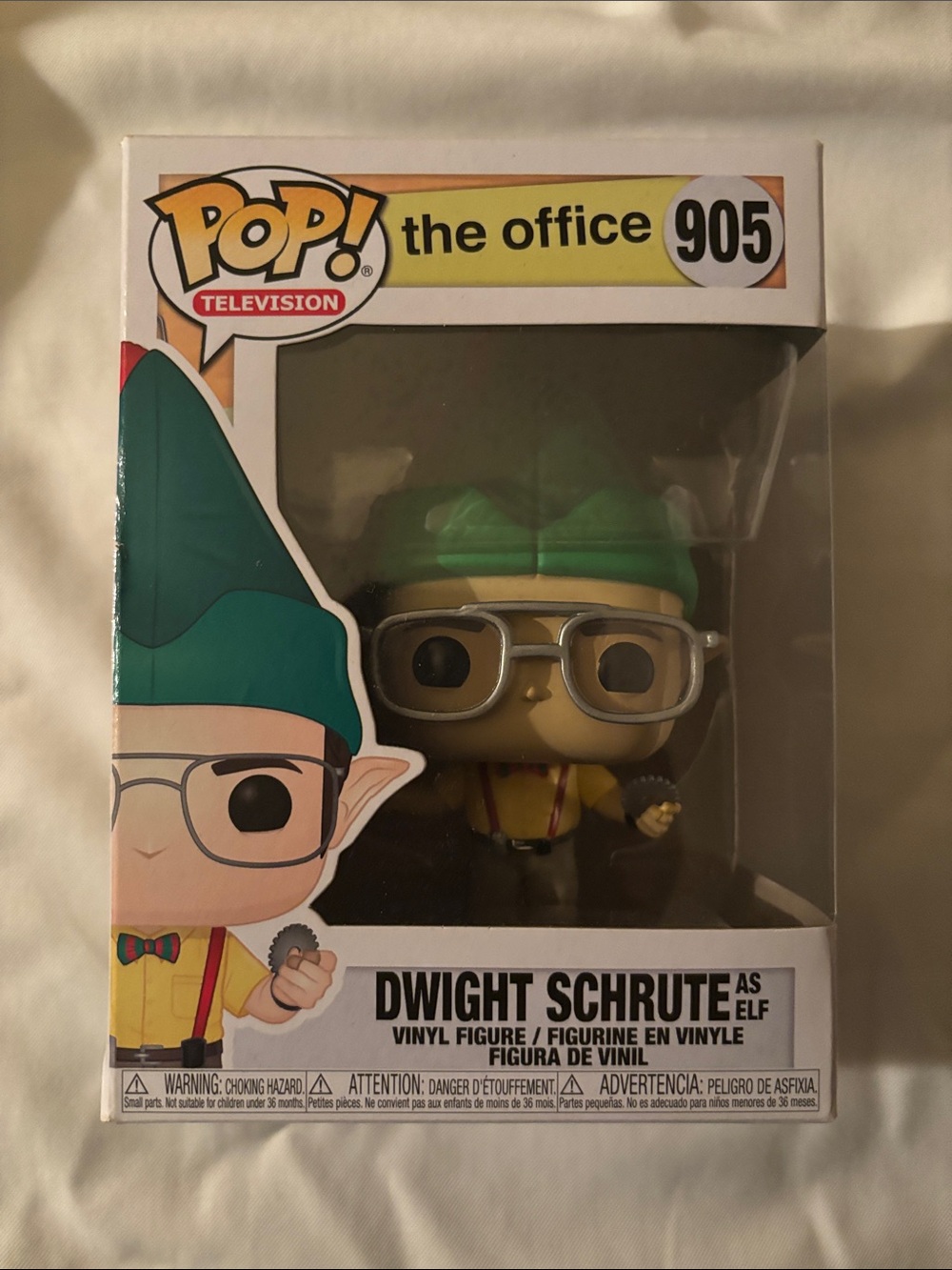 Funko Pop! The Office Dwight Schrute Elf Vinyl Figure - Green, Yellow